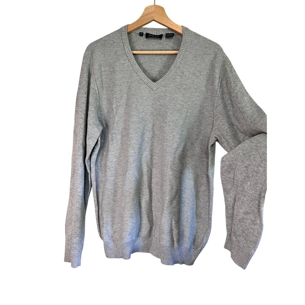 Bobby Jones Mens Sweater Lightweight V Neck Peru Pima Cotton Size Medium